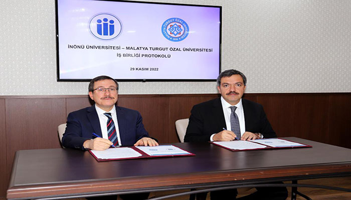 Turgut Özal Üniversitesi ile İnönü Üniversitesi Arasında İş Birliği Protokolü İmzalandı.